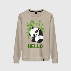 Женский свитшот хлопок Panda Hello