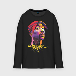 Мужской лонгслив oversize хлопок 2PAC