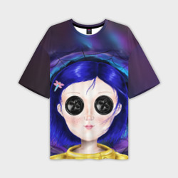 Мужская футболка oversize 3D Coraline