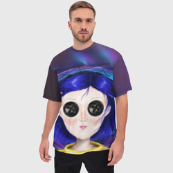 Мужская футболка oversize 3D Coraline - фото 2