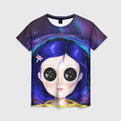 Женская футболка 3D Coraline