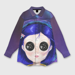 Женская рубашка oversize 3D Coraline