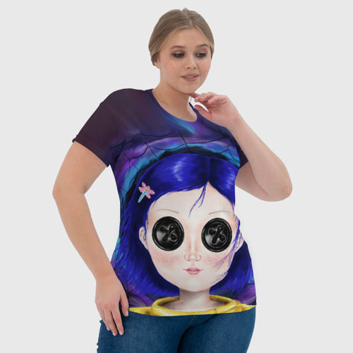 Женская футболка 3D Coraline, цвет 3D печать - фото 6