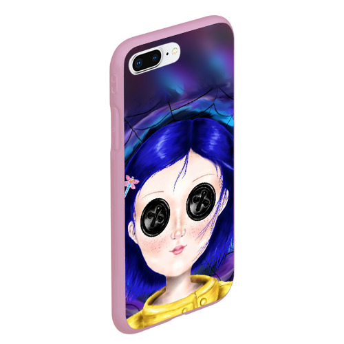 Чехол для iPhone 7Plus/8 Plus матовый Coraline, цвет розовый - фото 3