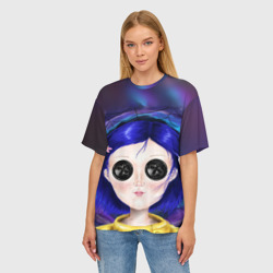 Женская футболка oversize 3D Coraline - фото 2