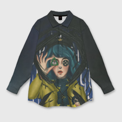 Женская рубашка oversize 3D Coraline