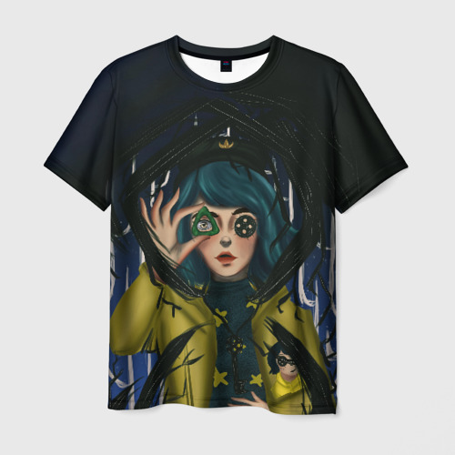 Мужская футболка 3D Coraline