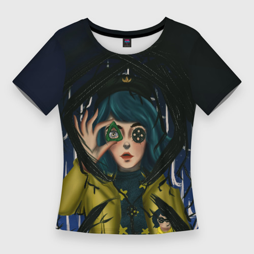 Женская футболка 3D Slim Coraline, цвет 3D печать