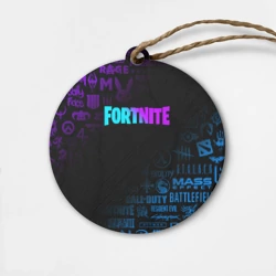 Деревянная игрушка круг Fortnite