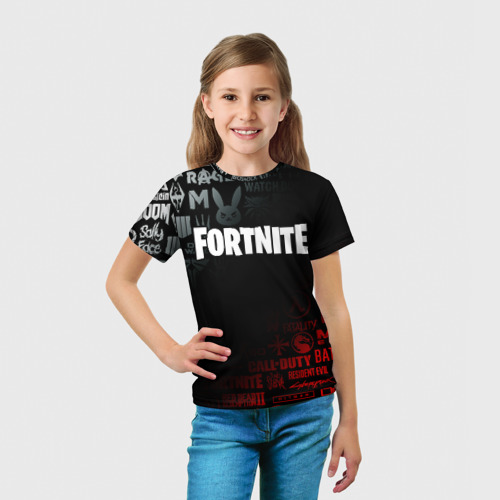 Детская футболка 3D Fortnite 10 сезон, цвет 3D печать - фото 5