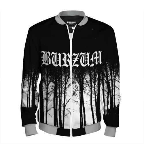 Мужской бомбер 3D Burzum, цвет меланж