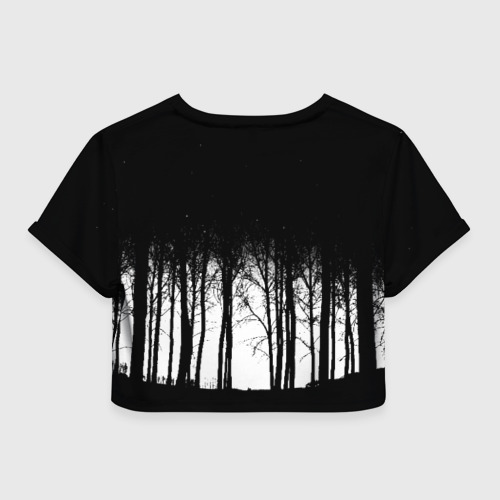 Женская футболка Crop-top 3D Burzum, цвет 3D печать - фото 2