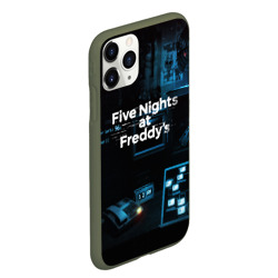Чехол для iPhone 11 Pro Max матовый Five nights at Freddys - фото 2