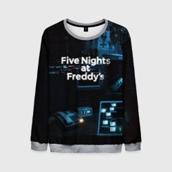 Мужской свитшот 3D Five nights at Freddys