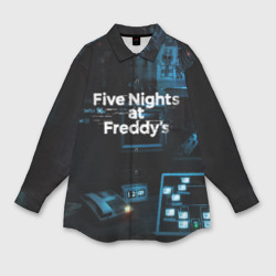 Мужская рубашка oversize 3D Five nights at Freddys