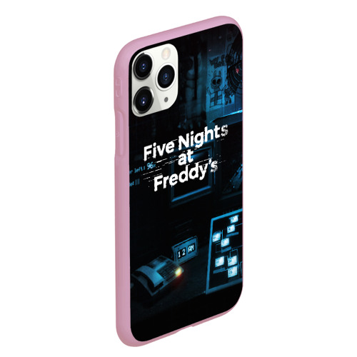 Чехол для iPhone 11 Pro Max матовый Five nights at Freddys, цвет розовый - фото 3