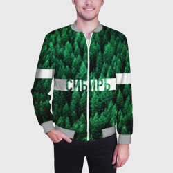Мужской бомбер 3D Сибирь - фото 2