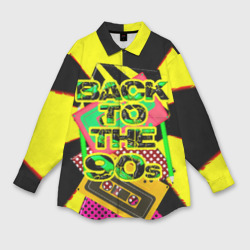 Мужская рубашка oversize 3D Back to the 90