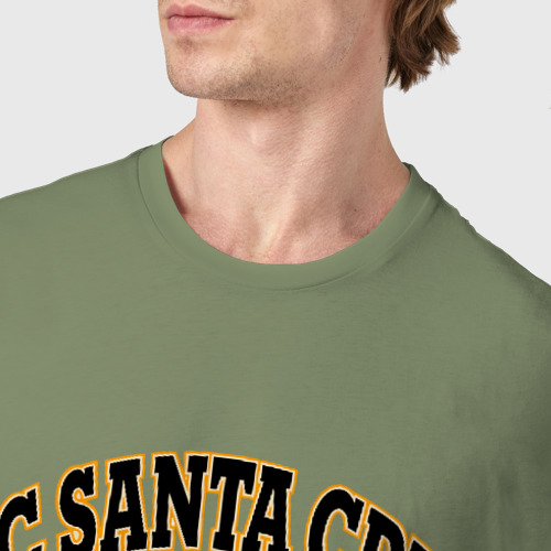 Мужская футболка хлопок Uc Santa cruz, цвет авокадо - фото 6