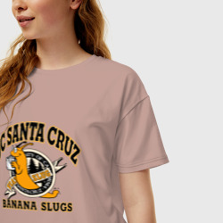 Женская футболка хлопок Oversize Uc Santa cruz - фото 2