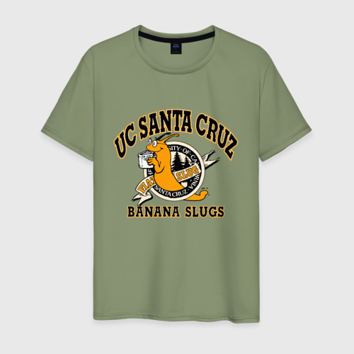 Мужская футболка хлопок Uc Santa cruz, цвет авокадо