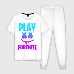 Мужская пижама хлопок Fortnite x Marshmello