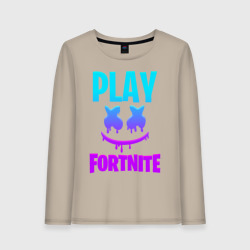 Женский лонгслив хлопок Fortnite x Marshmello