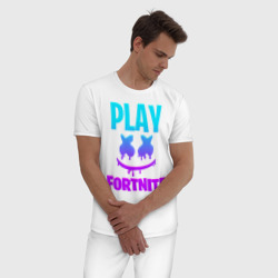 Мужская пижама хлопок Fortnite x Marshmello - фото 2