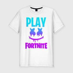 Мужская футболка хлопок Slim Fortnite x Marshmello