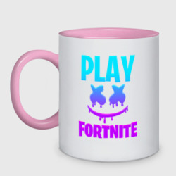 Кружка двухцветная Fortnite x Marshmello