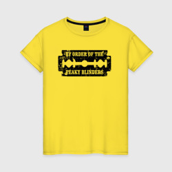 Женская футболка хлопок Острые козырьки