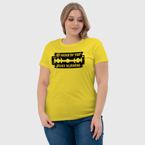 Женская футболка хлопок с принтом Острые козырьки, фото #4