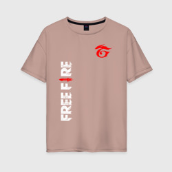 Женская футболка хлопок Oversize Garena free fire