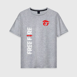 Женская футболка хлопок Oversize Garena free fire