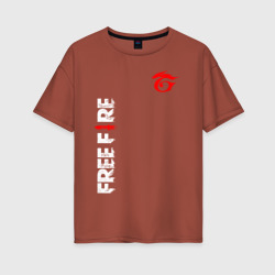 Женская футболка хлопок Oversize Garena free fire
