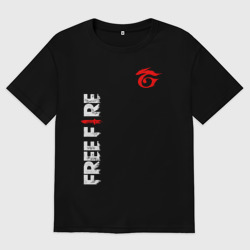 Женская футболка хлопок Oversize Garena free fire