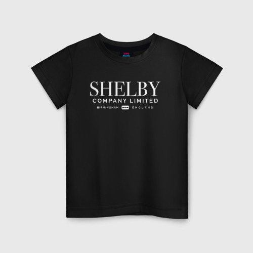 Детская футболка хлопок Shelby company limited, цвет черный