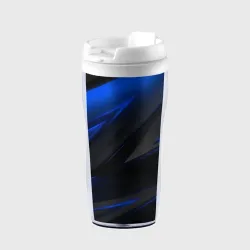 Термокружка-непроливайка Blue and Black