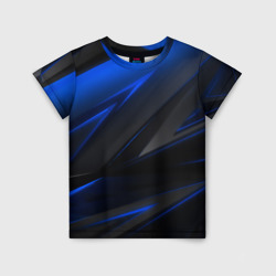 Детская футболка 3D Blue and Black