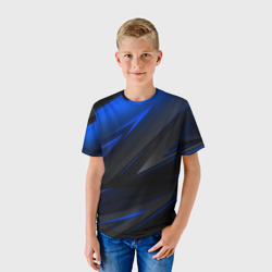 Детская футболка 3D Blue and Black - фото 2
