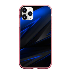 Чехол для iPhone 11 Pro Max матовый Blue and Black