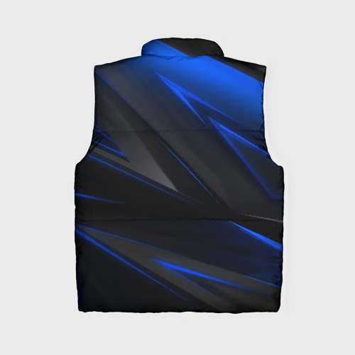 Женский жилет утепленный 3D Blue and Black, цвет черный - фото 2