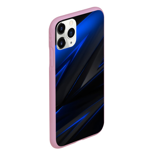 Чехол для iPhone 11 Pro Max матовый Blue and Black - фото 3