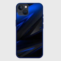 Чехол iPhone 14 Blue and Black