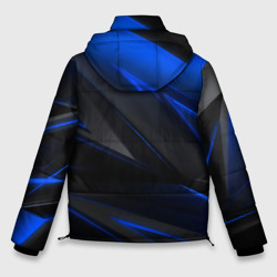Куртка с принтом Blue and Black для мужчины, вид сзади №1. Цвет основы: черный