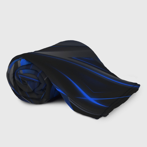 Плед 3D с принтом Blue and Black, фото на моделе #1