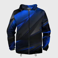 Мужская ветровка 3D Blue and Black