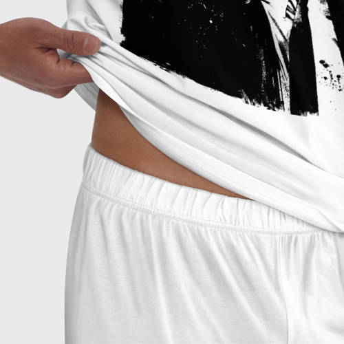 Мужская пижама хлопок Samuel L. Jackson, цвет белый - фото 6
