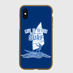 Чехол для iPhone XS Max матовый Surf