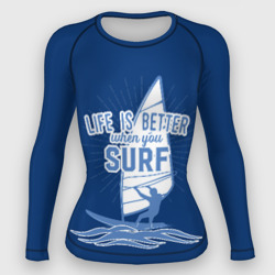 Женский рашгард 3D Surf